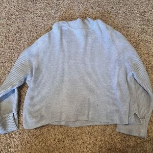 Gray Ribbed Women's Sweater